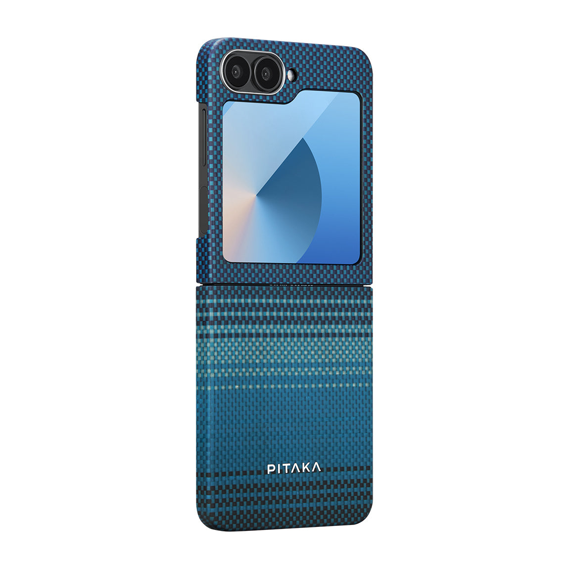 Pitaka Tactile Woven Sunset-Moonrise Serisi Galaxy Z Flip 6 M-safe Şarj Özellikli Aramid Fiber Moonrise Kılıf Pitaka Tactile Woven Sunset-Moonrise Serisi Galaxy Z Flip 6 M-safe Şarj Özellikli Aramid Fiber Moonrise Kılıf